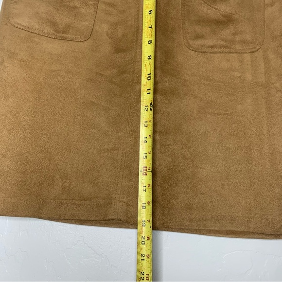 Cato Brown Suade Mini Skirt Size 16 *NWOTS* - Picture 3 of 8